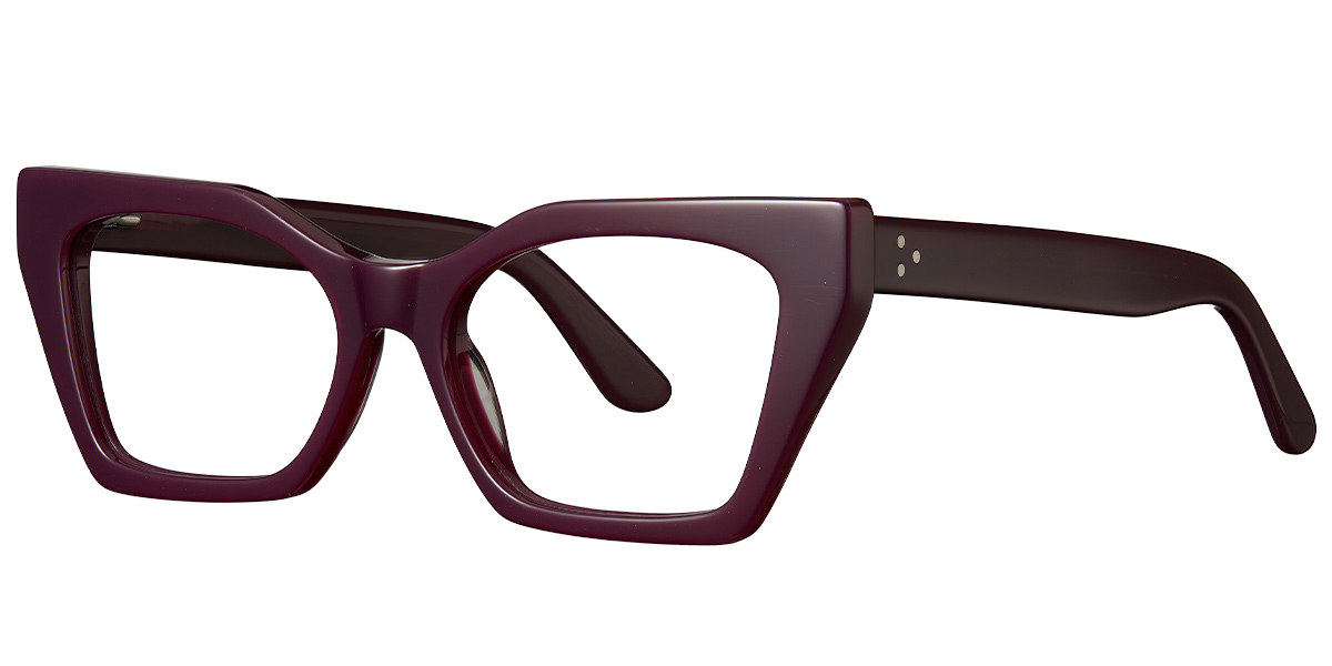 Acetate Geometric Reading Glasses purple