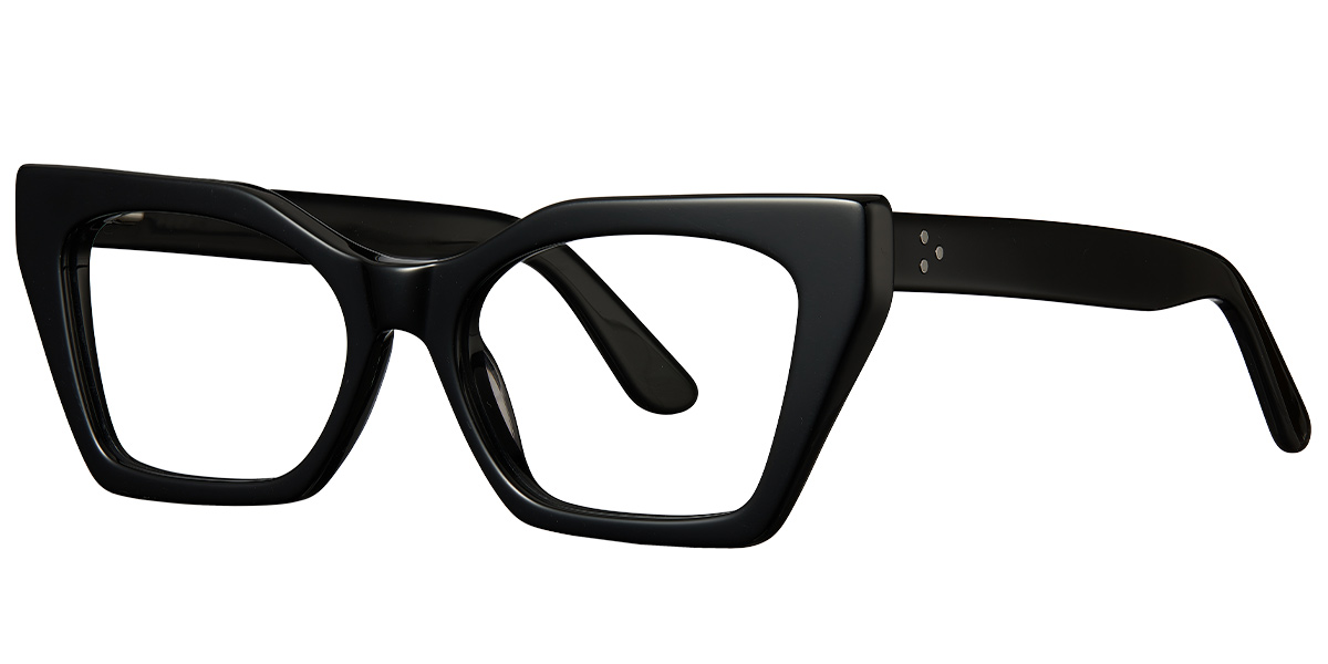 Acetate Geometric Reading Glasses bright_black