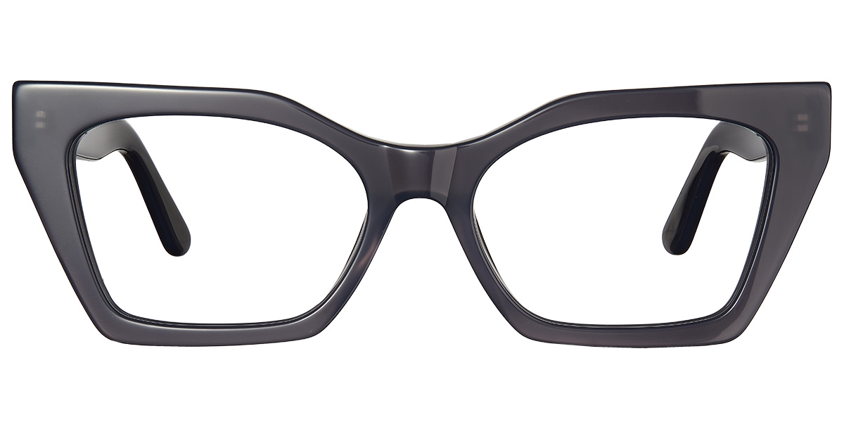 Acetate Geometric Reading Glasses grey