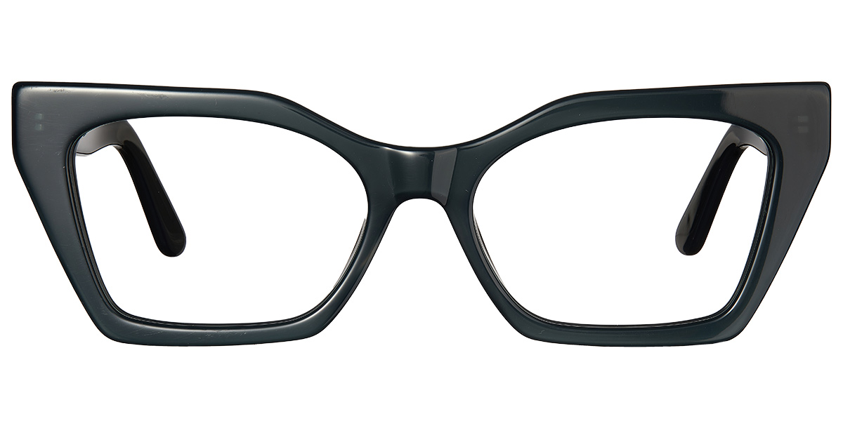 Acetate Geometric Reading Glasses green