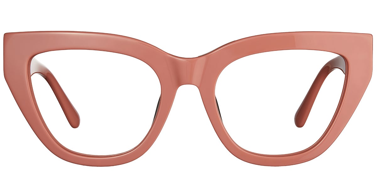 Acetate Square Reading Glasses pink