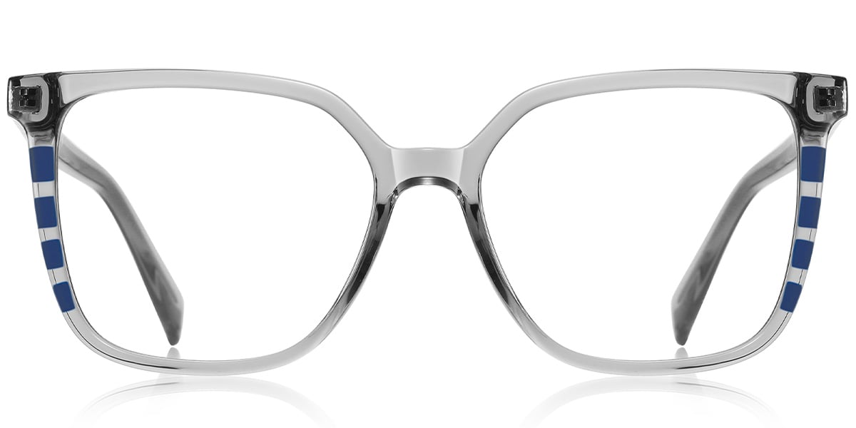 Square Reading Glasses pattern-grey