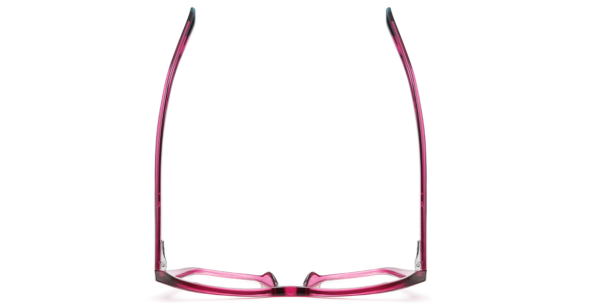 Rectangle Reading Glasses translucent-rose