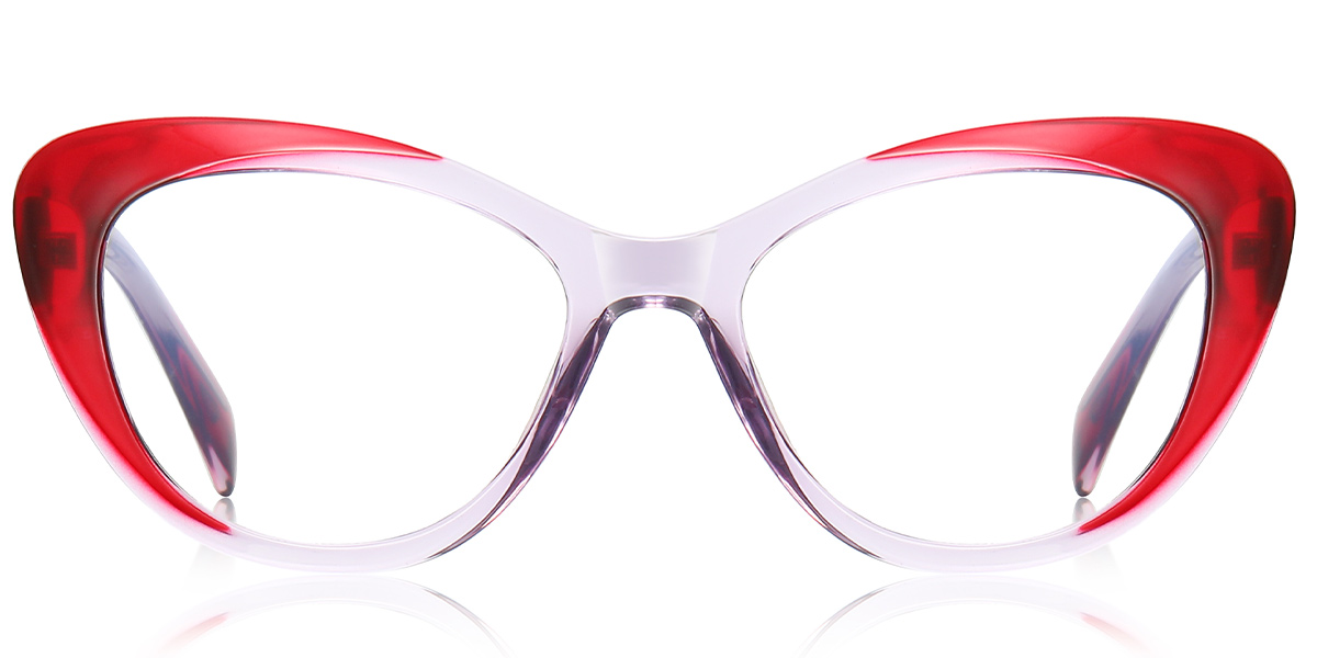 Cat Eye Reading Glasses gradient_red