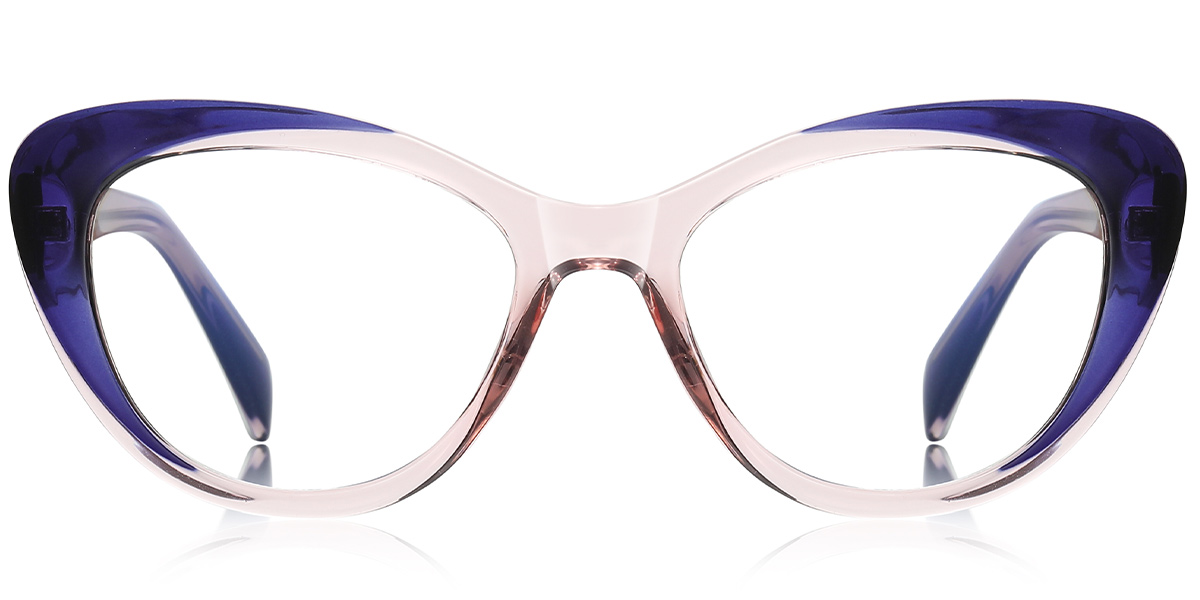 Cat Eye Reading Glasses gradient_blue