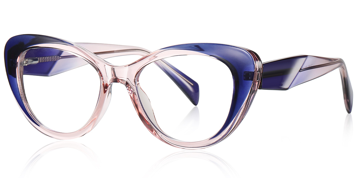 Cat Eye Reading Glasses gradient_blue