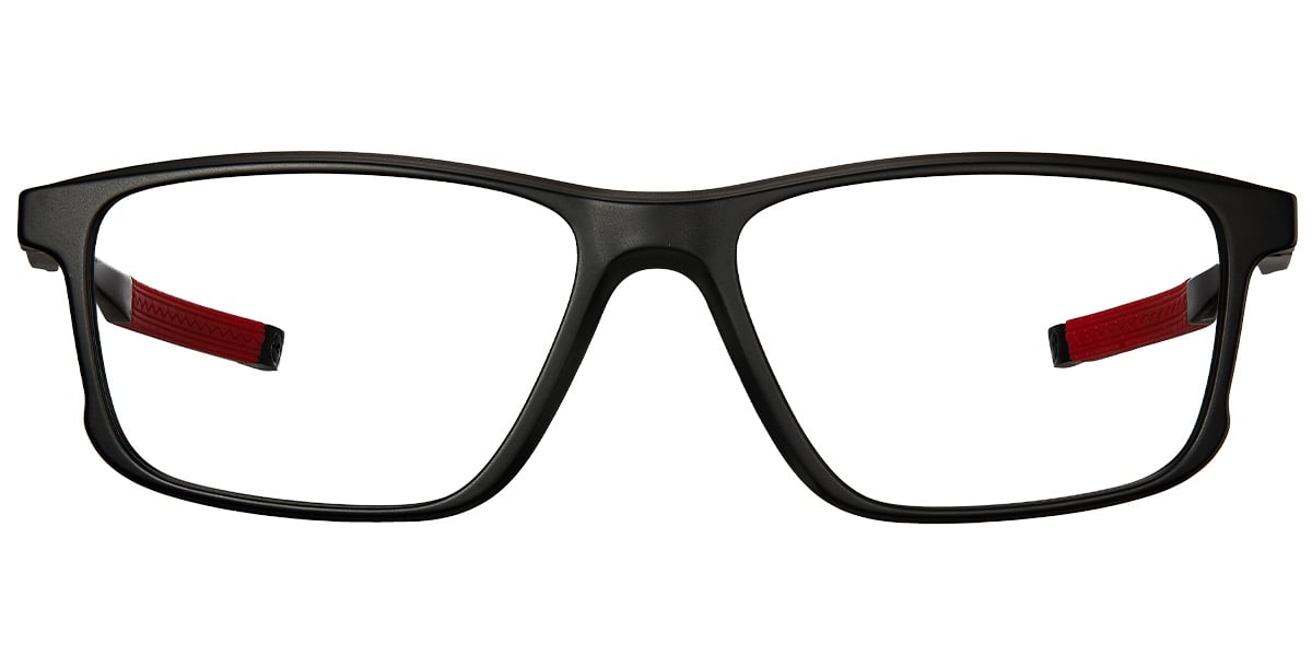 Rectangle Reading Glasses black-red