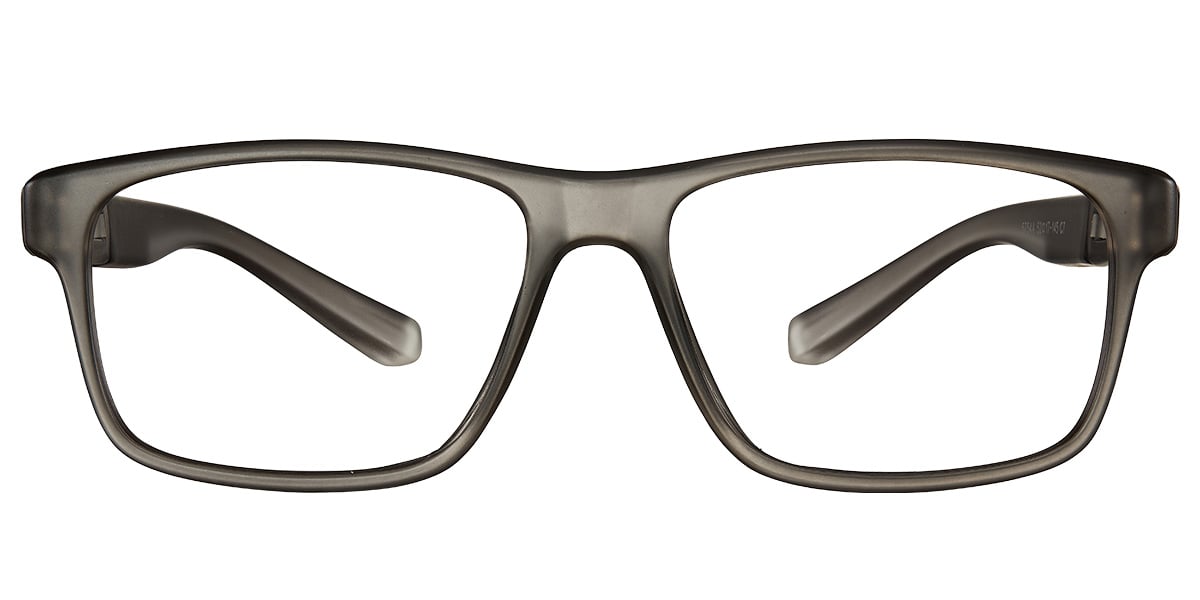 Rectangle Reading Glasses translucent-grey