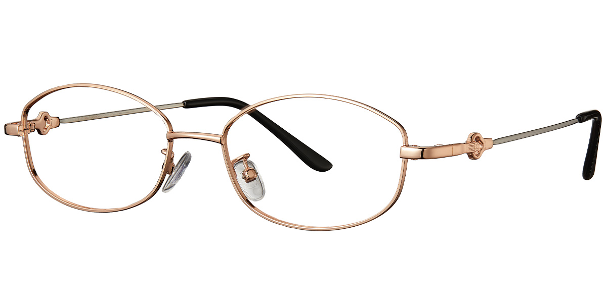 Oval Reading Glasses rose_gold