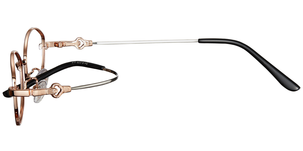 Oval Reading Glasses rose_gold