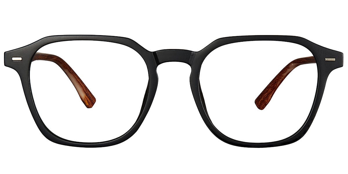 Square Reading Glasses matte-black