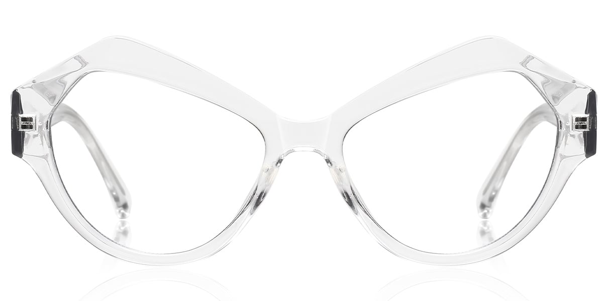 Geometric Reading Glasses translucent