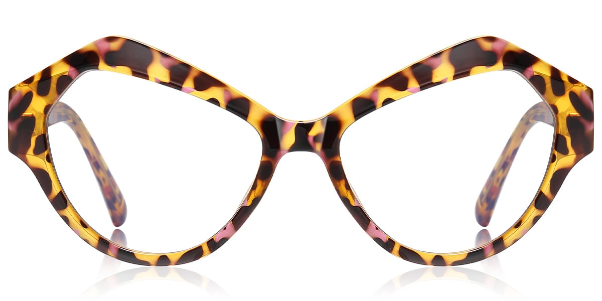 Geometric Reading Glasses tortoiseshell