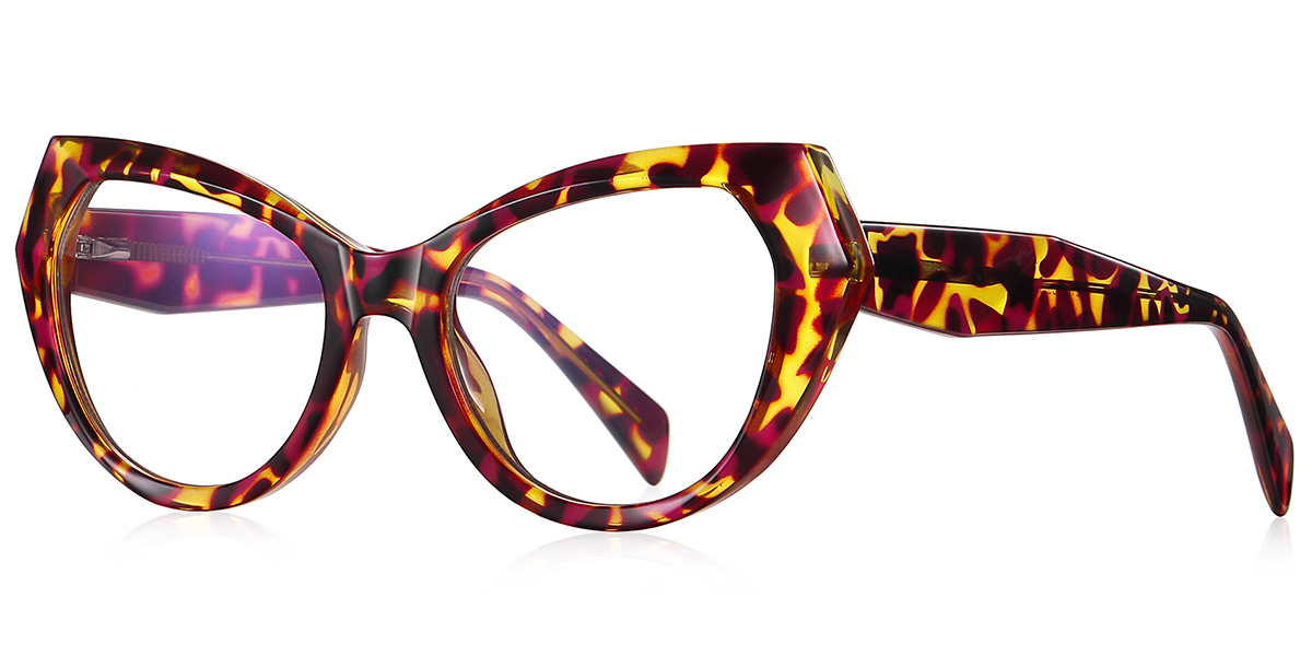 Geometric Reading Glasses tortoiseshell