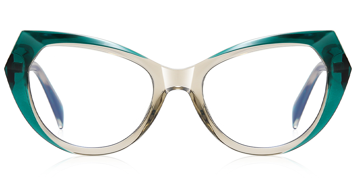 Geometric Reading Glasses gradient_green