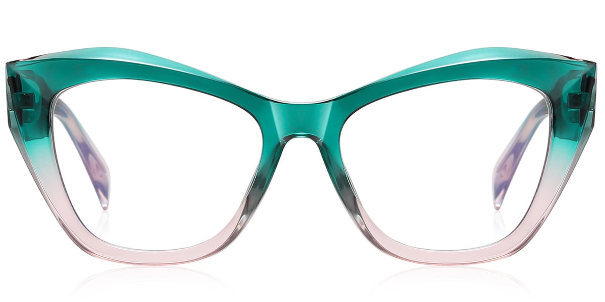 Square Reading Glasses gradient_green