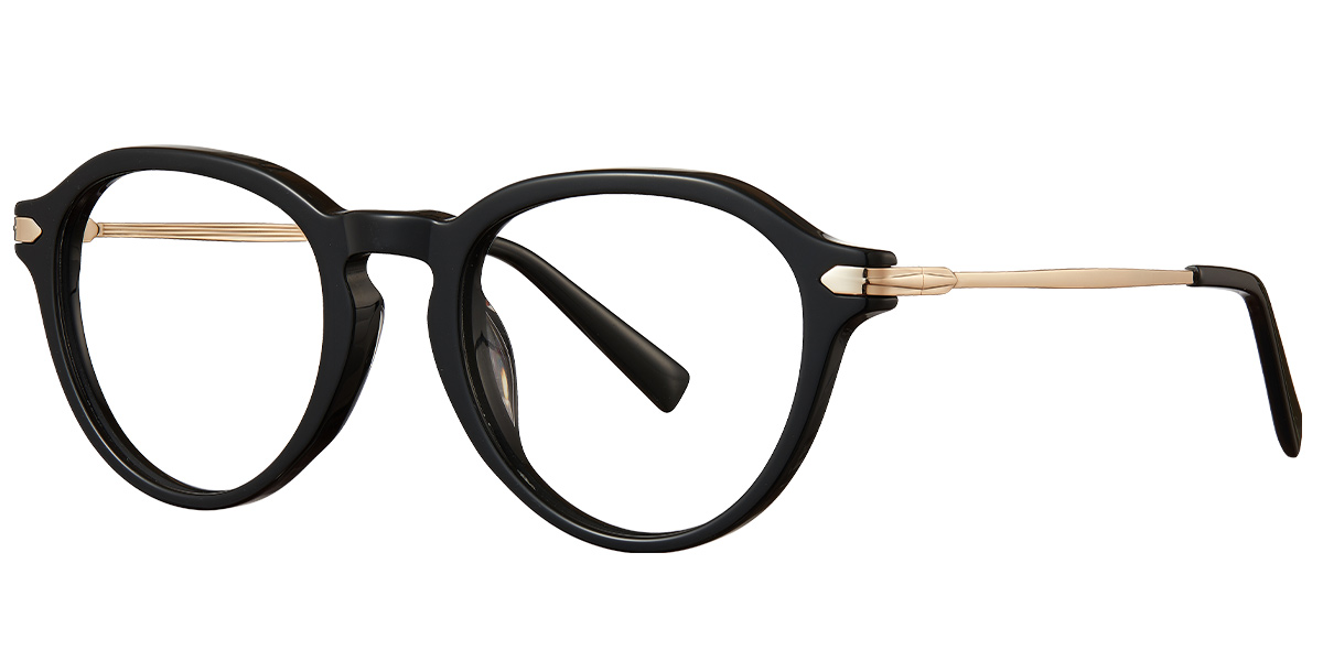 Acetate Geometric Reading Glasses black