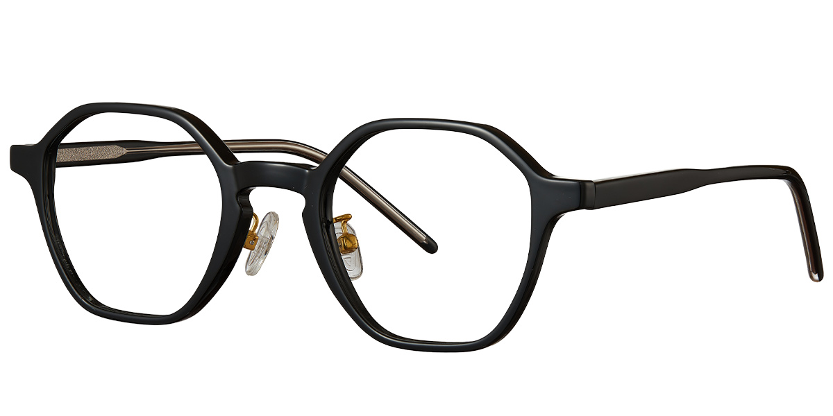 Acetate Geometric Reading Glasses black