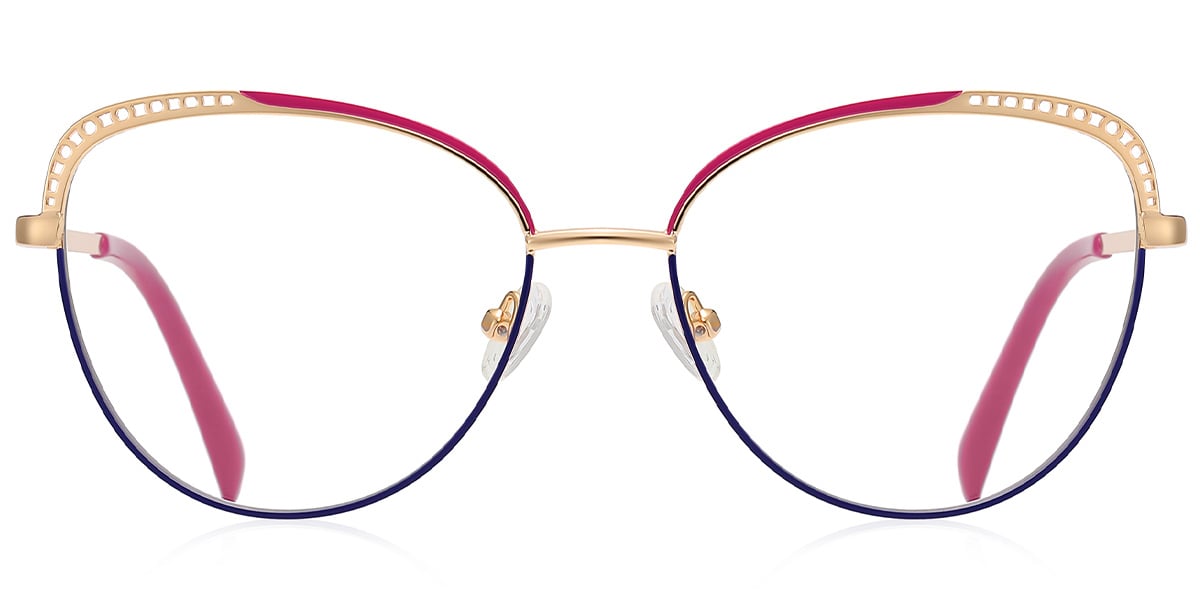 Geometric Reading Glasses pattern-rose