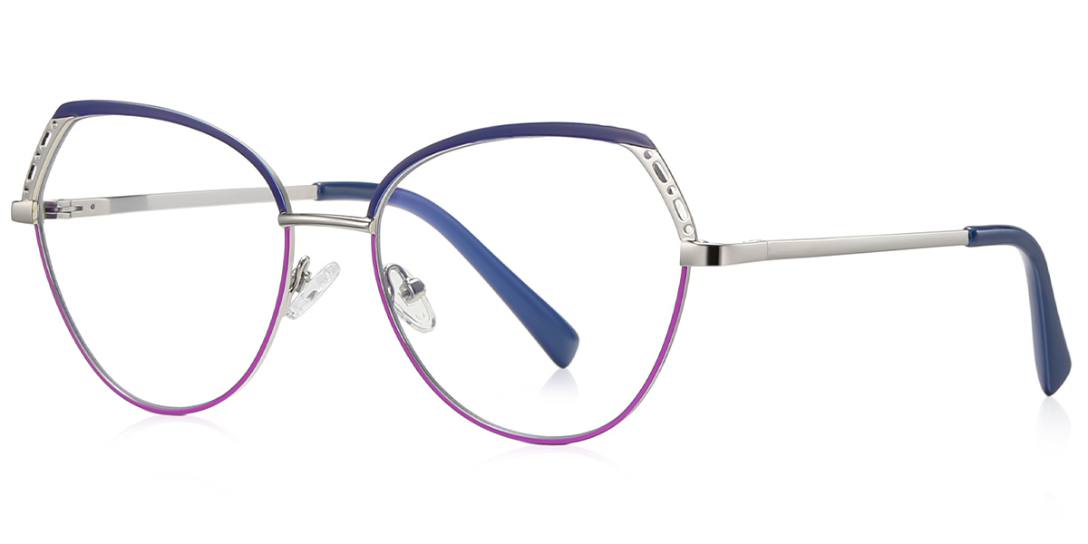 Geometric Reading Glasses pattern-blue