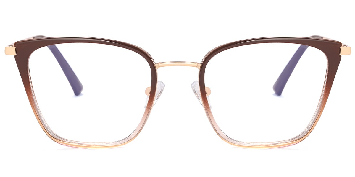 Square Reading Glasses gradient_brown