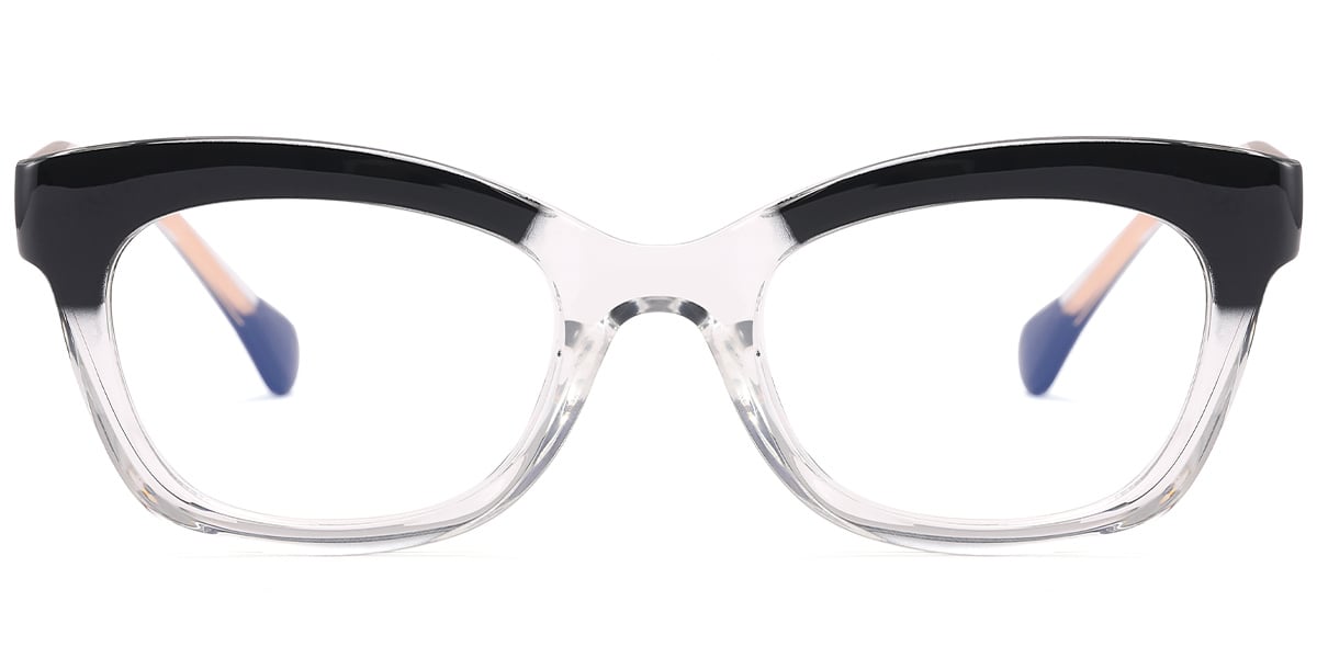 Rectangle Reading Glasses pattern-black