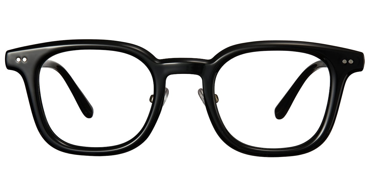 Acetate Square Reading Glasses bright_black