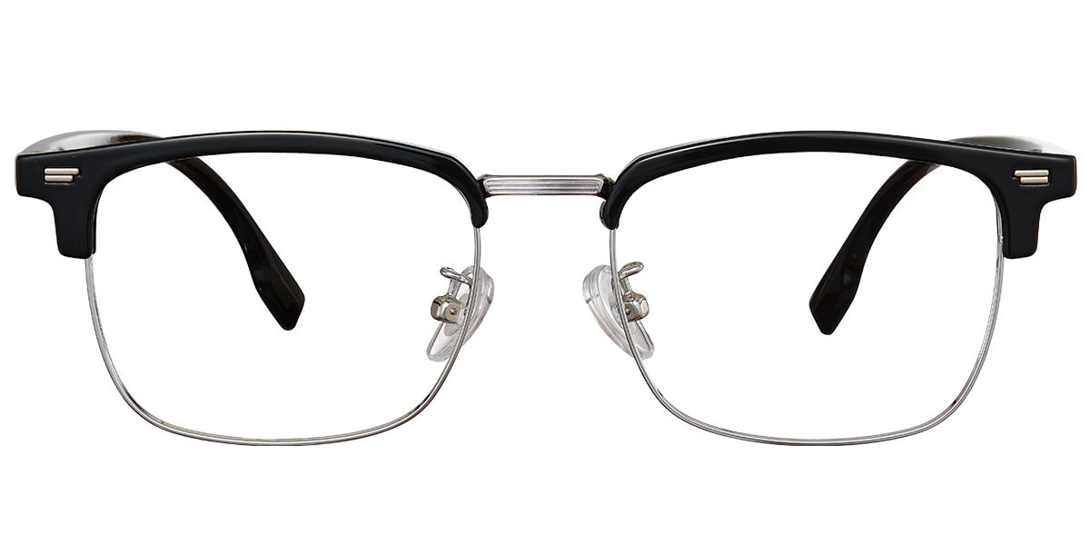 Browline Reading Glasses black-silver