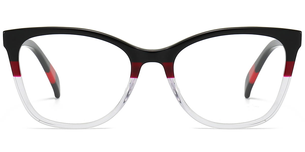 Acetate Square Reading Glasses pattern-translucent