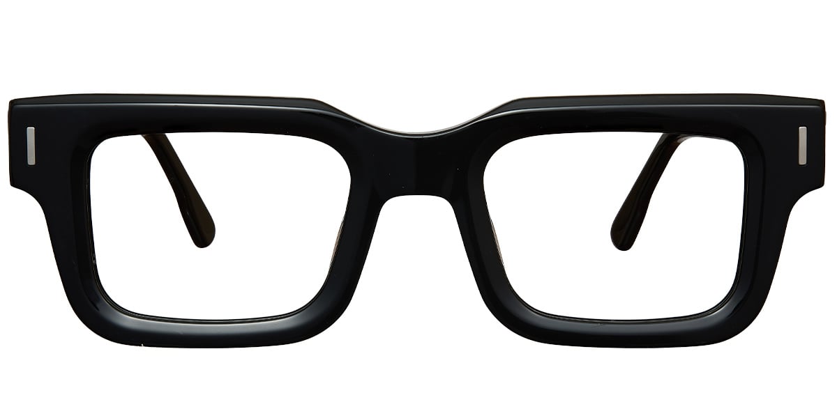 Acetate Rectangle Reading Glasses black