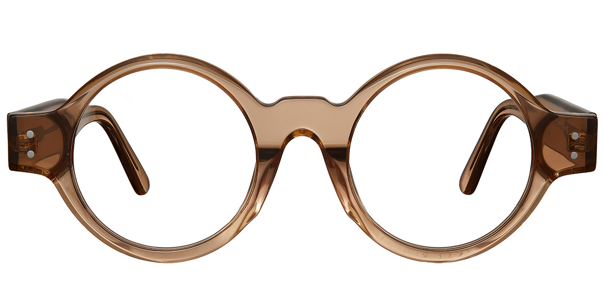 Acetate Round Reading Glasses translucent-light_brown