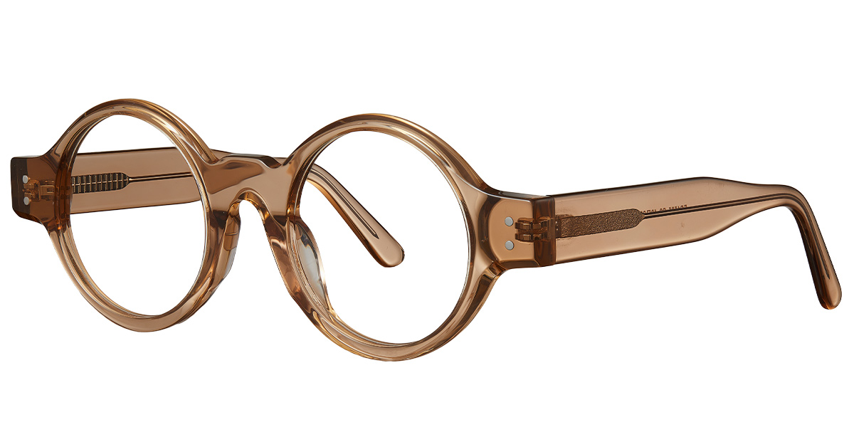 Acetate Round Reading Glasses translucent-light_brown