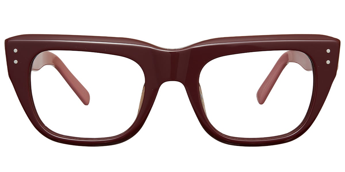 Acetate Square Reading Glasses rose