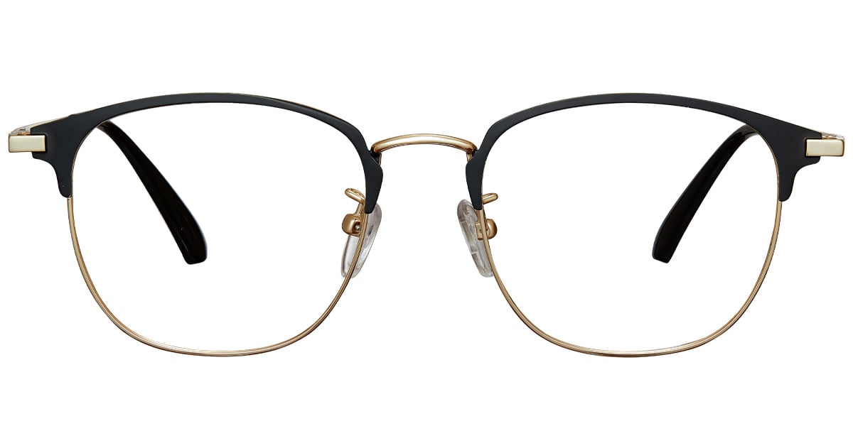 Square Reading Glasses black-gold