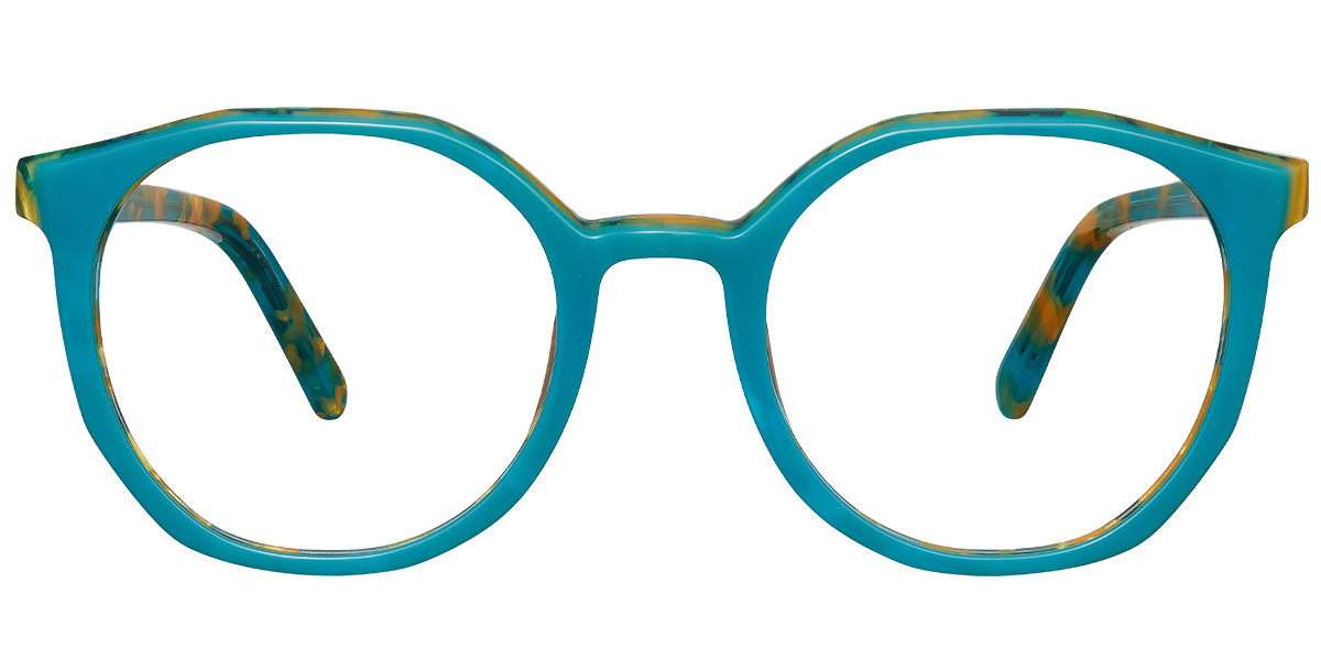 Acetate Geometric Reading Glasses pattern-green