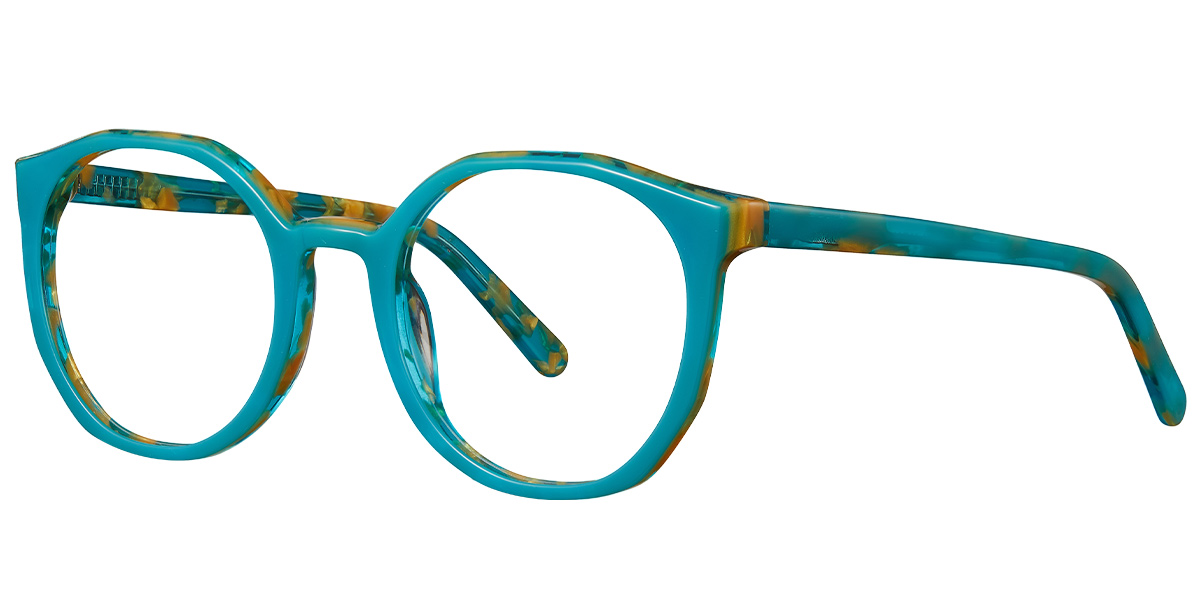 Acetate Geometric Reading Glasses pattern-green