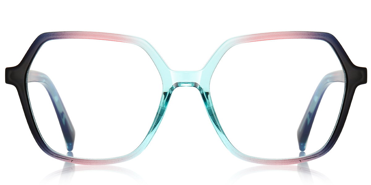 Geometric Reading Glasses gradient_pink