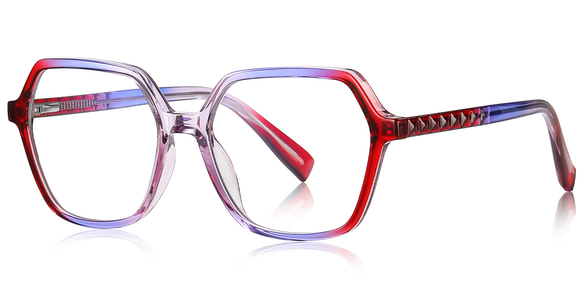 Geometric Reading Glasses gradient_purple