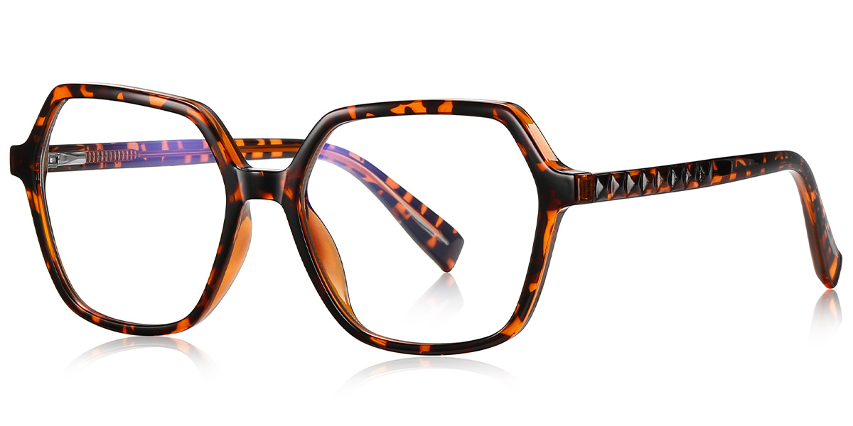 Geometric Reading Glasses tortoiseshell