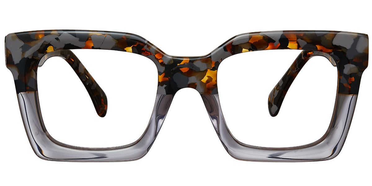 Acetate Square Reading Glasses pattern-grey