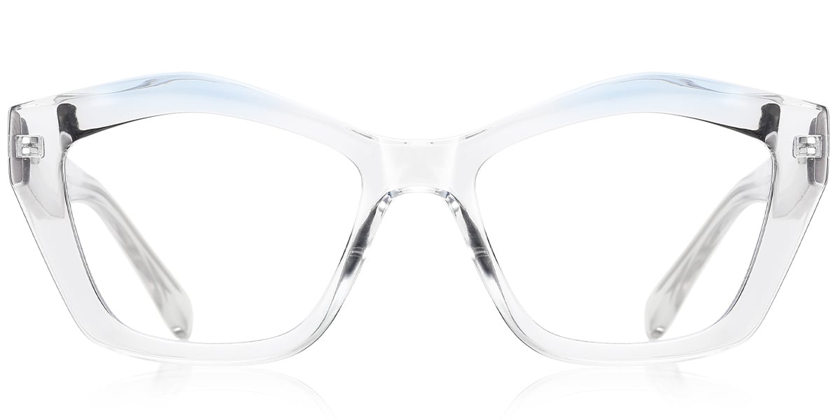 Geometric Reading Glasses translucent