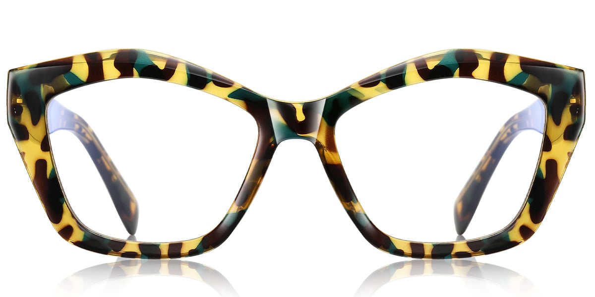 Geometric Reading Glasses tortoiseshell