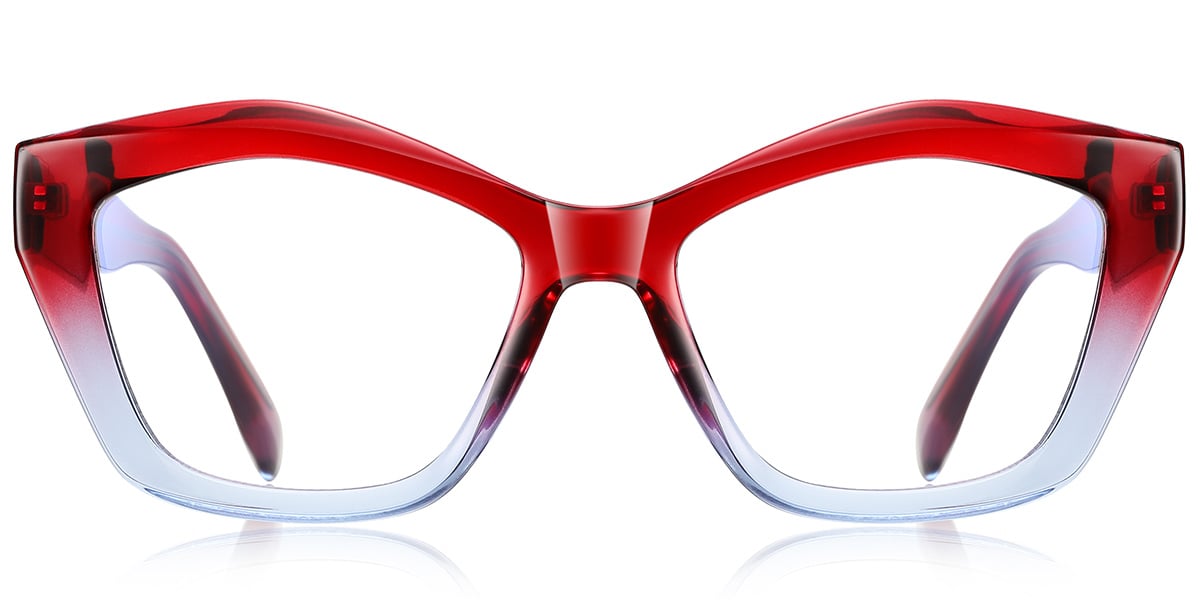 Geometric Reading Glasses gradient_red