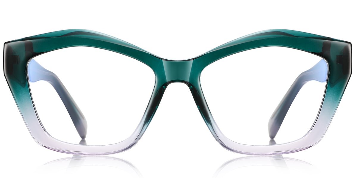 Geometric Reading Glasses gradient_green