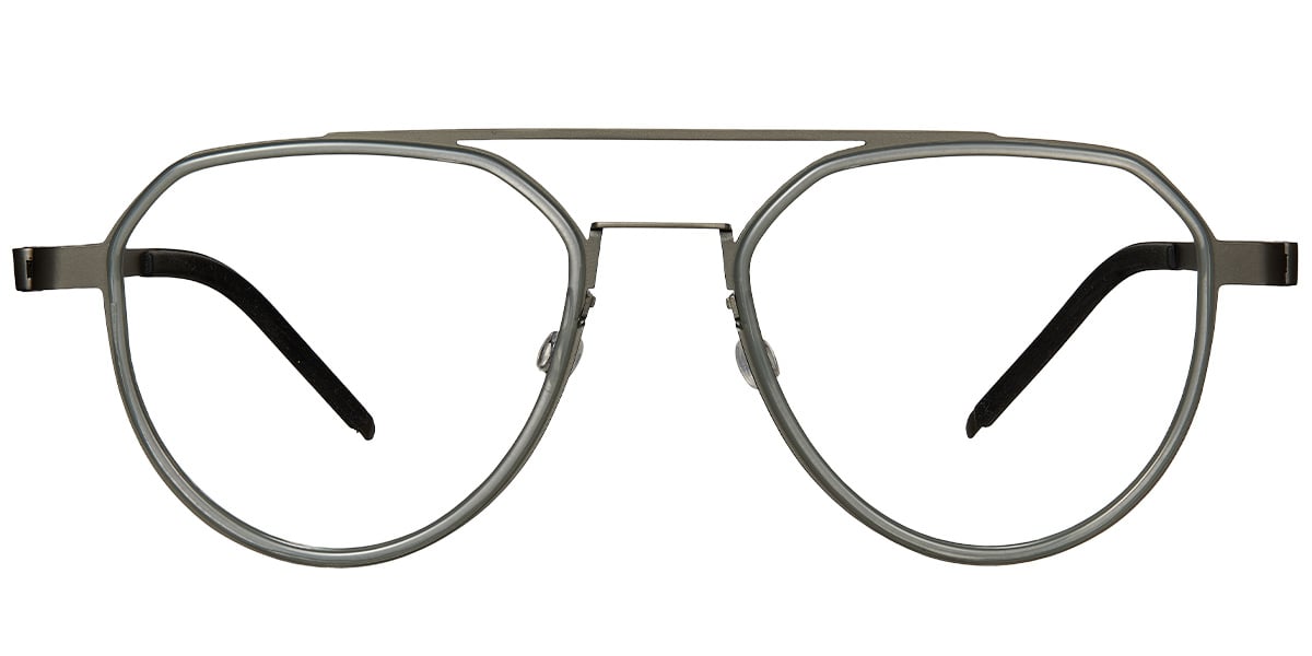 Titanium Aviator Reading Glasses gun_metal-grey