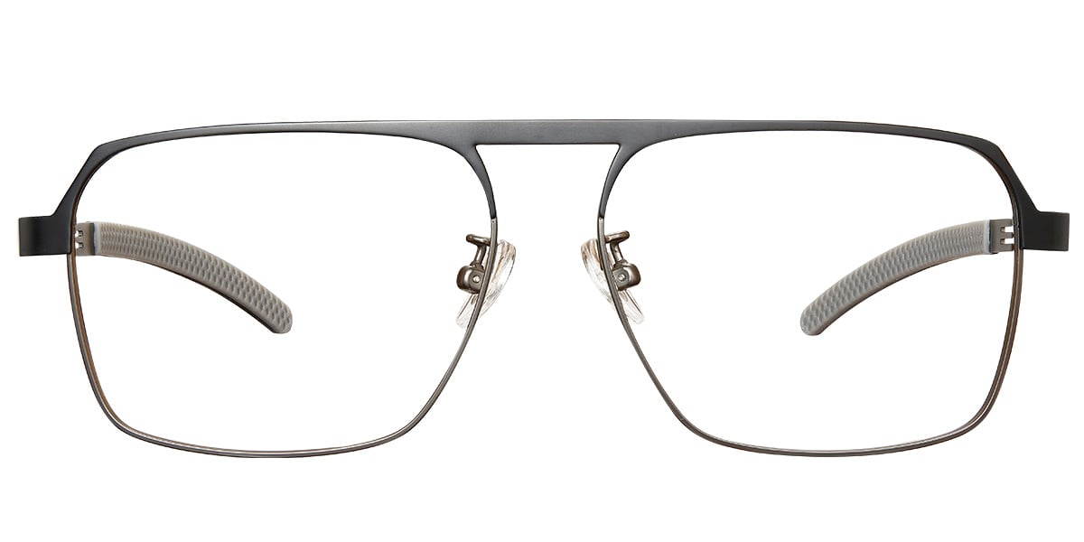 Square Reading Glasses black-gun_metal