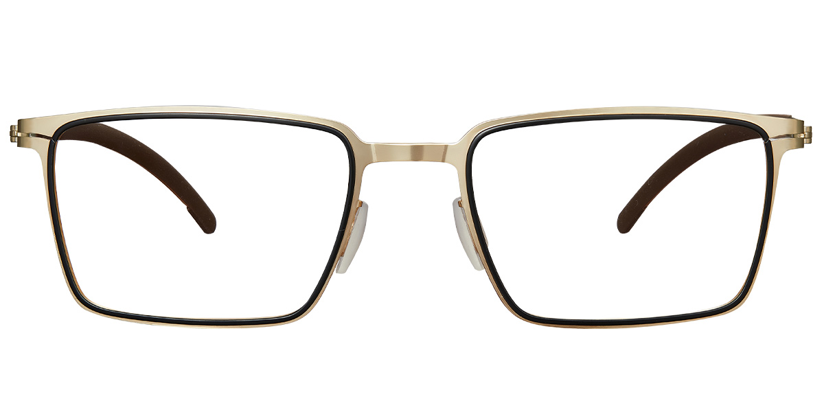 Rectangle Reading Glasses black-gold