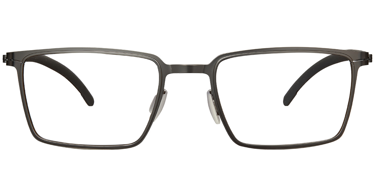 Rectangle Reading Glasses gun_metal