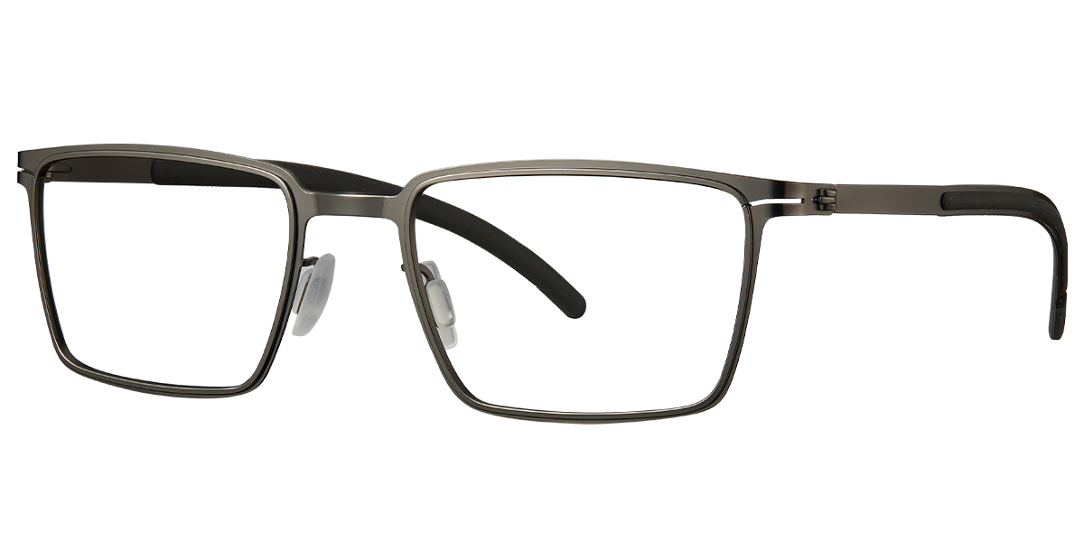 Rectangle Reading Glasses gun_metal