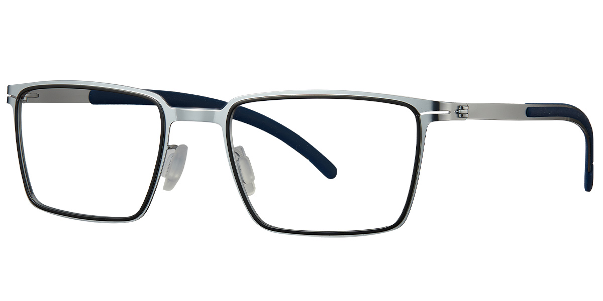 Rectangle Reading Glasses black-silver